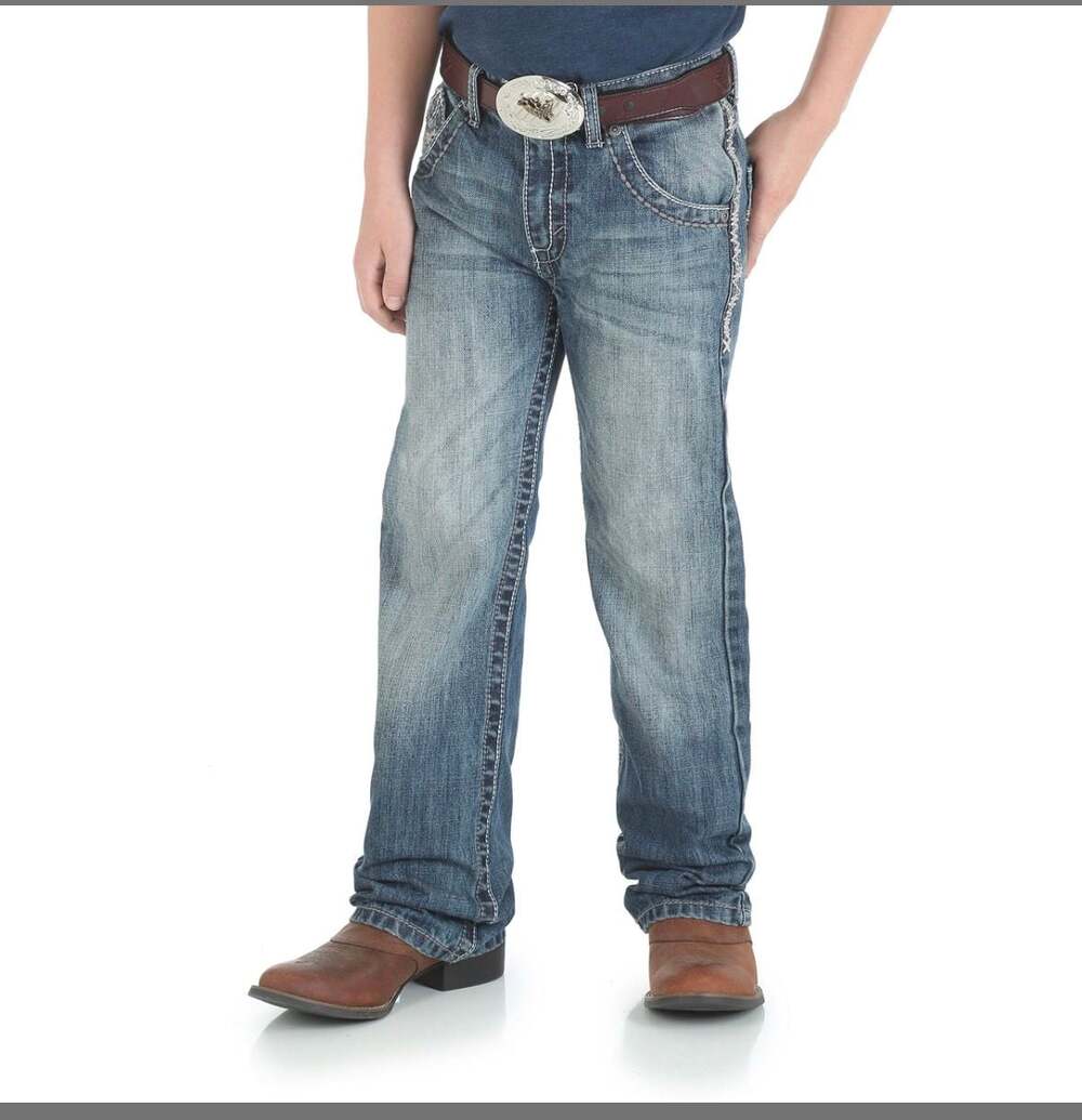 Wrangler Boys 20X Vintage Boot Cut Jeans Size 2T Slim Fit Breaking Barriers